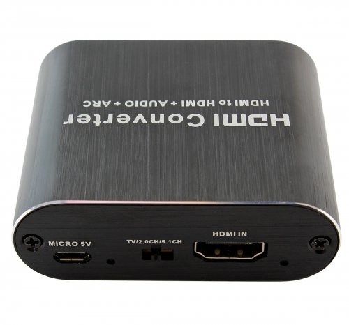 APT AK330 Kompaktný rozbočovač zvuku HDMI to HDMI + Audio + ARC