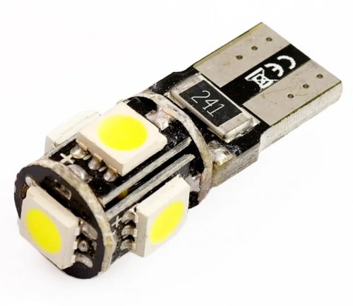 LedLight 2123 Autožárovka W5W T10 5 LED 2ks