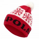Haker Pánská zimní čepice Polar červenobílá