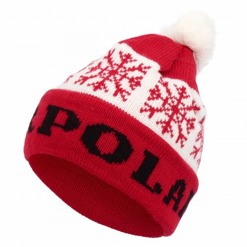 Haker Pánská zimní čepice Polar červenobílá