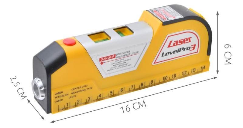 ISO 1087 Laserová vodováha Level Pro 3 