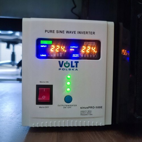 ISO 20783 Záložní zdroj UPS SINUS PRO 500E 12/230V