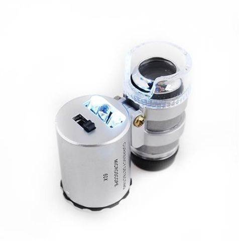 ISO Kapesní mikroskop s LED osvětlením 60x ZOOM