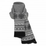Haker Pánský zimní set čepice a šála šedá