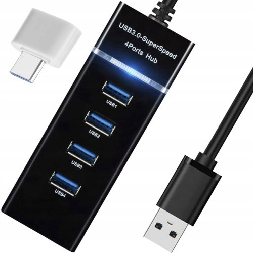 Izoxis 19157 Mini USB Hub 3.0, 4 porty
