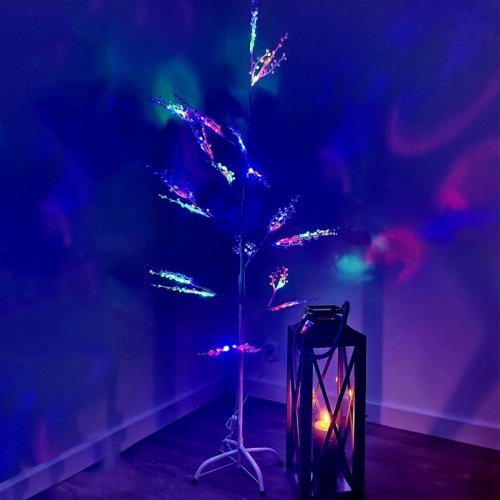 eCa WSA-2256 Svietiaci vianočný stromček multicolor 150 cm