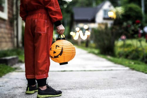 Malatec 20162 Lampión Halloween svietiaca tekvica LED 20 cm