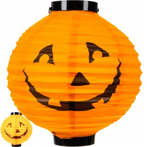 Malatec 20162 Lampión Halloween svietiaca tekvica LED 20 cm