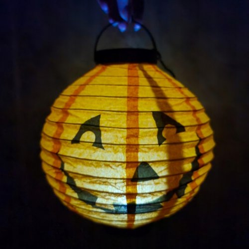 Malatec 20162 Lampion Halloween svítící dýně LED 20 cm