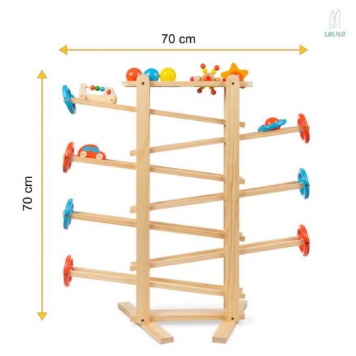 KIK KX5190 Drevená guličková dráha XXL 70 cm