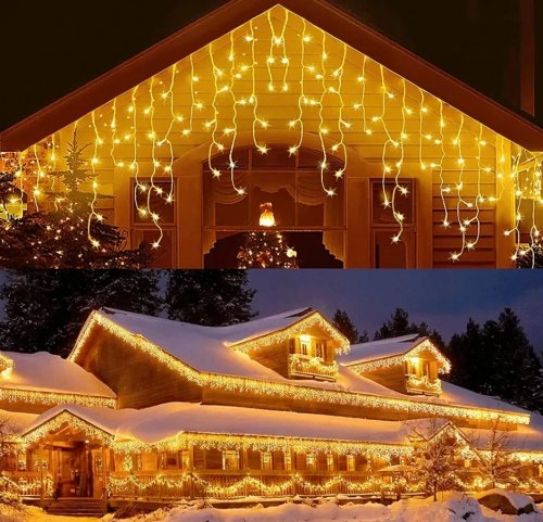 Foxter DAH200 Vánoční světelný závěs FLASH 200 LED, IP44, 30W teplá bílá 8 m