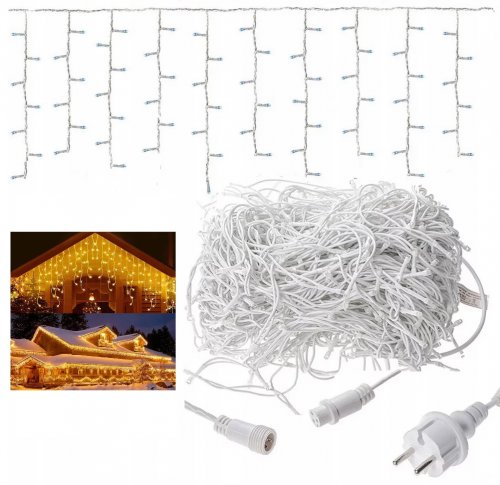 Foxter DAH200 Vánoční světelný závěs FLASH 200 LED, IP44, 30W teplá bílá 8 m