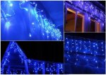 Foxter DAH300 Vánoční světelný závěs FLASH 300 LED, IP44, 30W modrá 12 m 