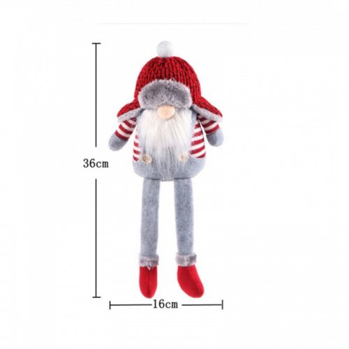 eCa KSN11 Vánoční dekorace Skřítek 36 cm šedý