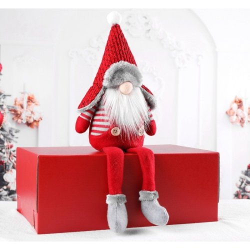 eCa KSN10 Vánoční dekorace Skřítek 41 cm červený