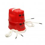 KIK KX7532 Detské chodúle plast 10 x 5,5 x 6cm 2 ks červené