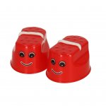 KIK KX7532 Detské chodúle plast 10 x 5,5 x 6cm 2 ks červené