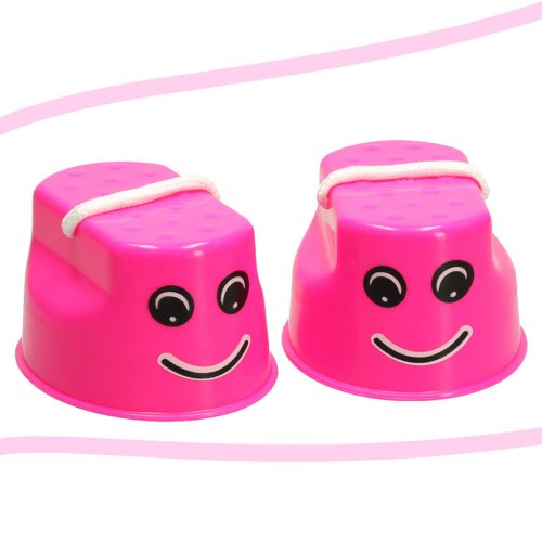 KIK KX7532 Detské chodúle plast 10 x 5,5 x 6cm 2 ks ružové