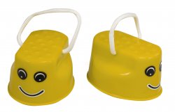 KIK KX7532 Dětské chůdy plast 10 x 5,5 x 6cm 2 ks žluté