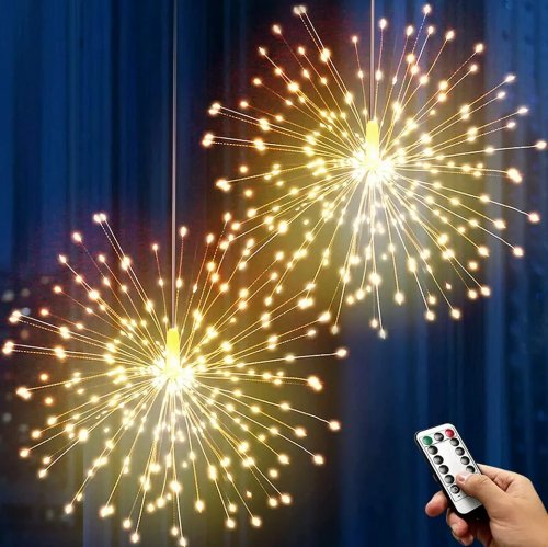 Foxter Vánoční osvětlení hvězda, 180 LED, dálkové ovládání teplá bílá