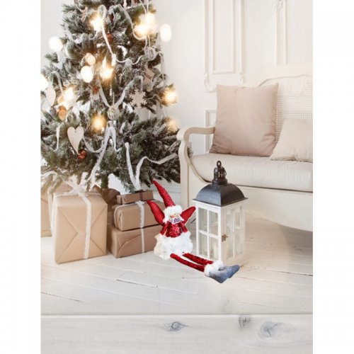 eCa ASN02 Vánoční dekorace Anděl 34 cm červený
