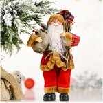 eCa KSN25 Vánoční dekorace Svatý Mikuláš 30 cm červený