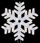 Foxter Svítící LED vločka XXL 40 cm teplá bílá 