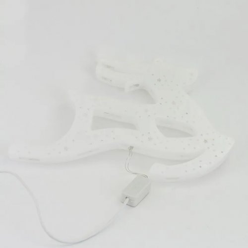 Foxter Svítící LED sob XXL 43 cm teplá bílá 