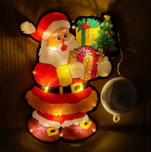 Foxter Svítící LED Santa Claus a sněhulák 25 cm