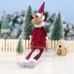 eCa RSN01 Vánoční dekorace Sob 37 cm červený