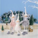 eCa ASN03 Vánoční dekorace Anděl 38 cm bílý