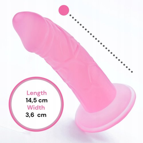 Sensual Anal dildo s přísavkou 15 cm, růžová
