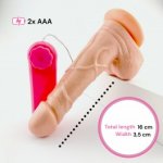 Sensual D24 Gelový vibrátor s přísavkou 14 cm