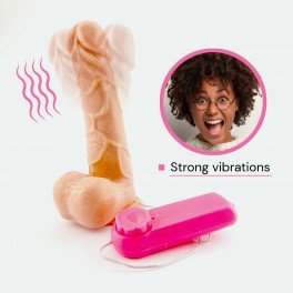 Sensual D24 Gelový vibrátor s přísavkou 14 cm