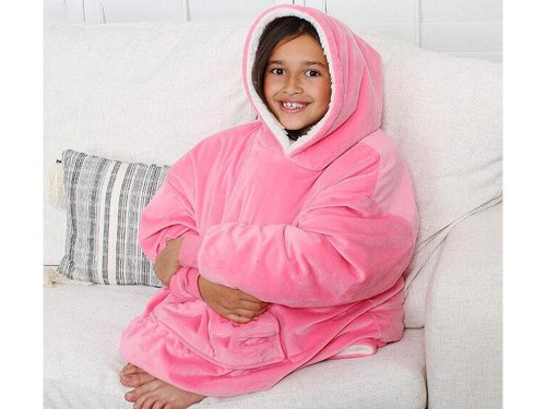 Verk Televizní mikina s kapucí XXL tmavě růžová