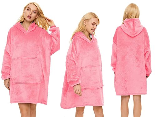 Verk Televizní mikina s kapucí XXL tmavě růžová