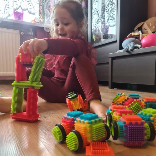 Kruzzel 20376 Farebná konštrukčná stavebnica Hedgehog Blocks 192 ks