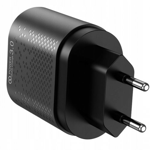 Izoxis 19908 Rychlonabíječka 4x USB 3.0 Quick Charge + kabel MicroUSB, Lighting, USB-TYP C černá
