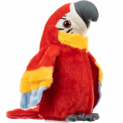 Kruzzel 19763 Mluvící papuoušek 20 cm
