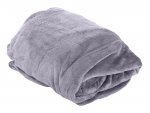Verk 24306 Fleecová deka s rukávy 200 x 140 cm šedá