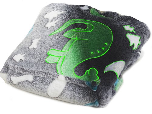 Verk 24305 Svítící plyšová mikina s kapucí dinosaurus - pro děti šedá