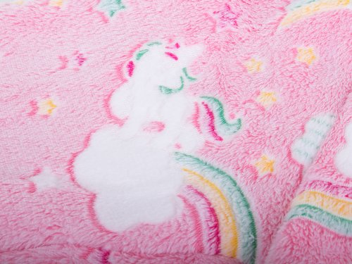 Verk 24305 Svietiaca plyšová mikina s kapucňou obloha - pre deti ružová