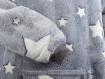 Verk Televízna mikina s kapucňou XXL svietiaca hviezdy sivá