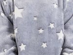 Verk Televízna mikina s kapucňou XXL svietiaca hviezdy sivá