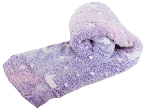 Verk Svíticí deka Soft Dreams Stars, 150 x 200 cm fialová