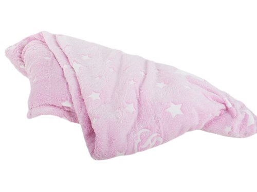Verk Svíticí deka Soft Dreams Stars, 150 x 180 cm růžová