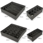 Ruhhy 19914 Skladací organizér na spodnú bielizeň 4 ks sivý