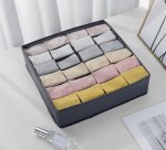 Ruhhy 19914 Skladací organizér na spodnú bielizeň 4 ks sivý