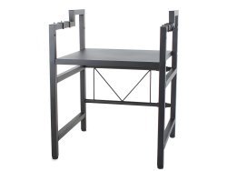 Verk 24259 Nastaviteľný kuchynský stojan na mikrovlnku čierny