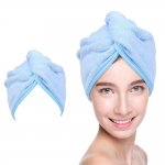 Verk 01625 Turban na vlasy z mikrovlákna ružová